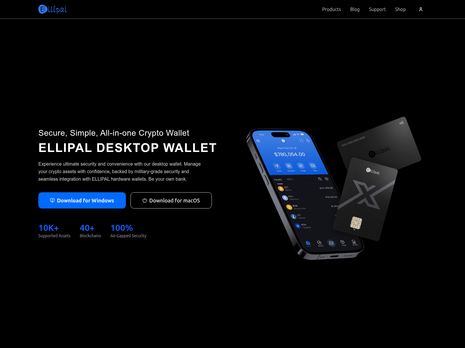 Screenshot of ellipaldesktopwallet.io