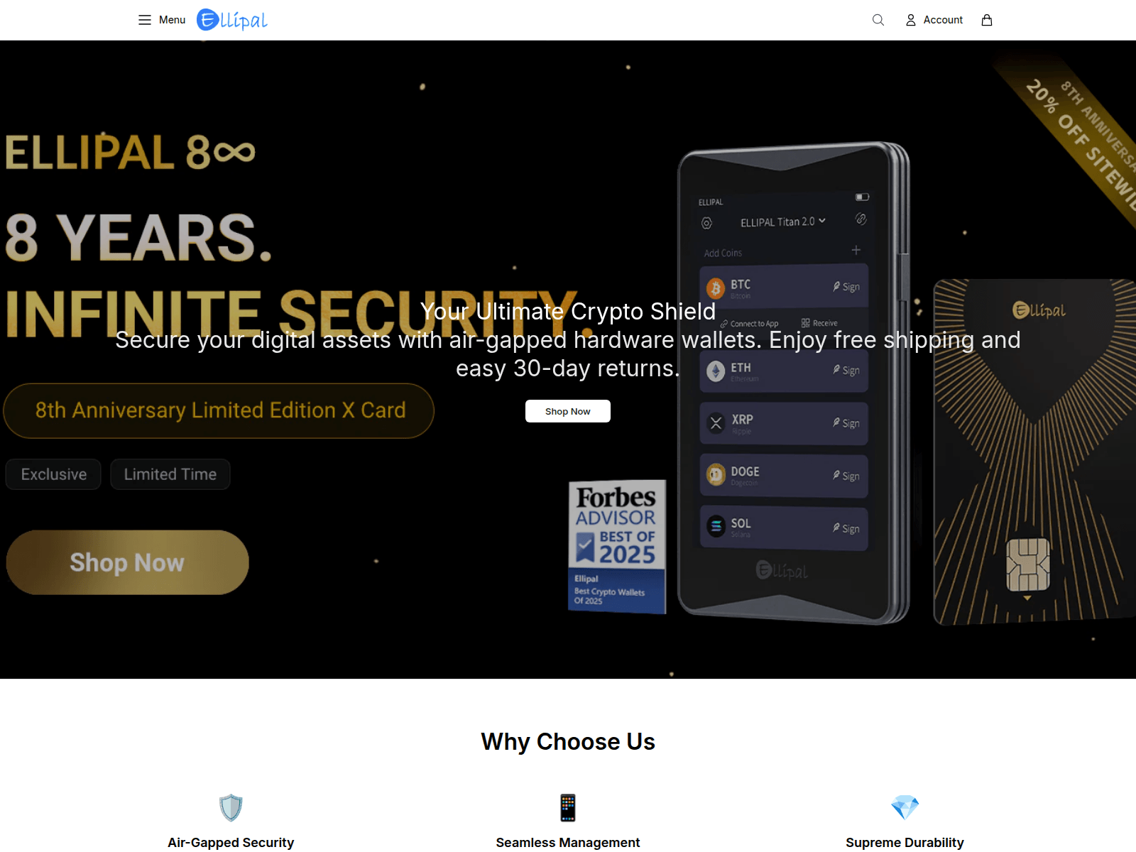 Screenshot of ellipalonline.shop