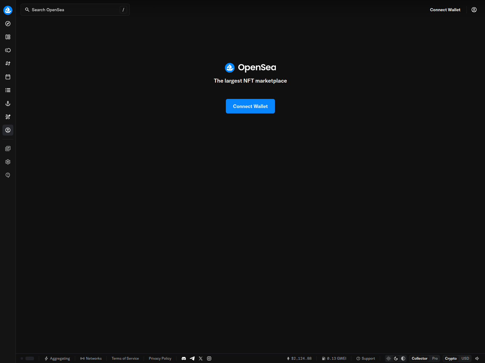 Screenshot of opnesea.com