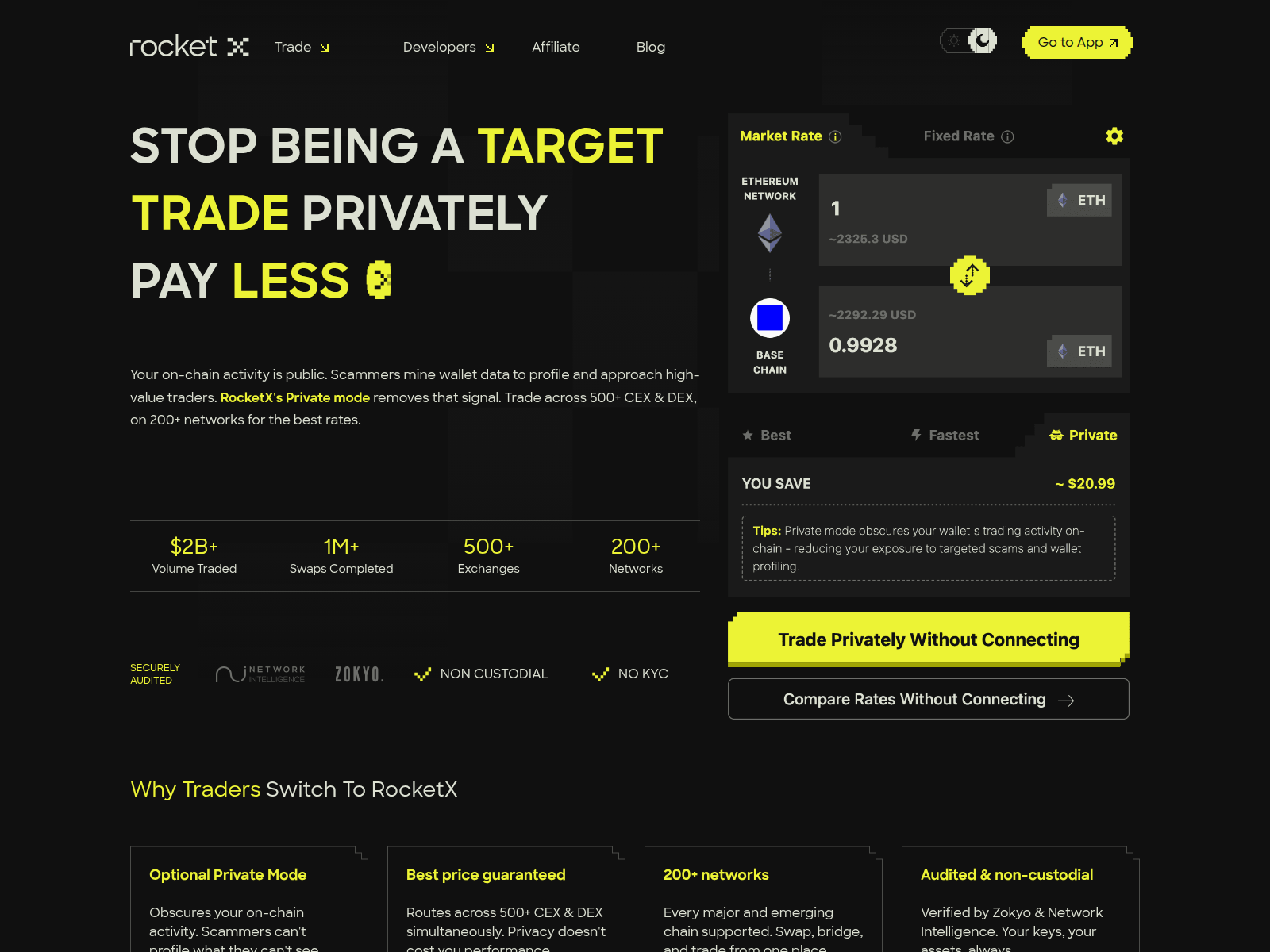 Screenshot of roxketx.exchange