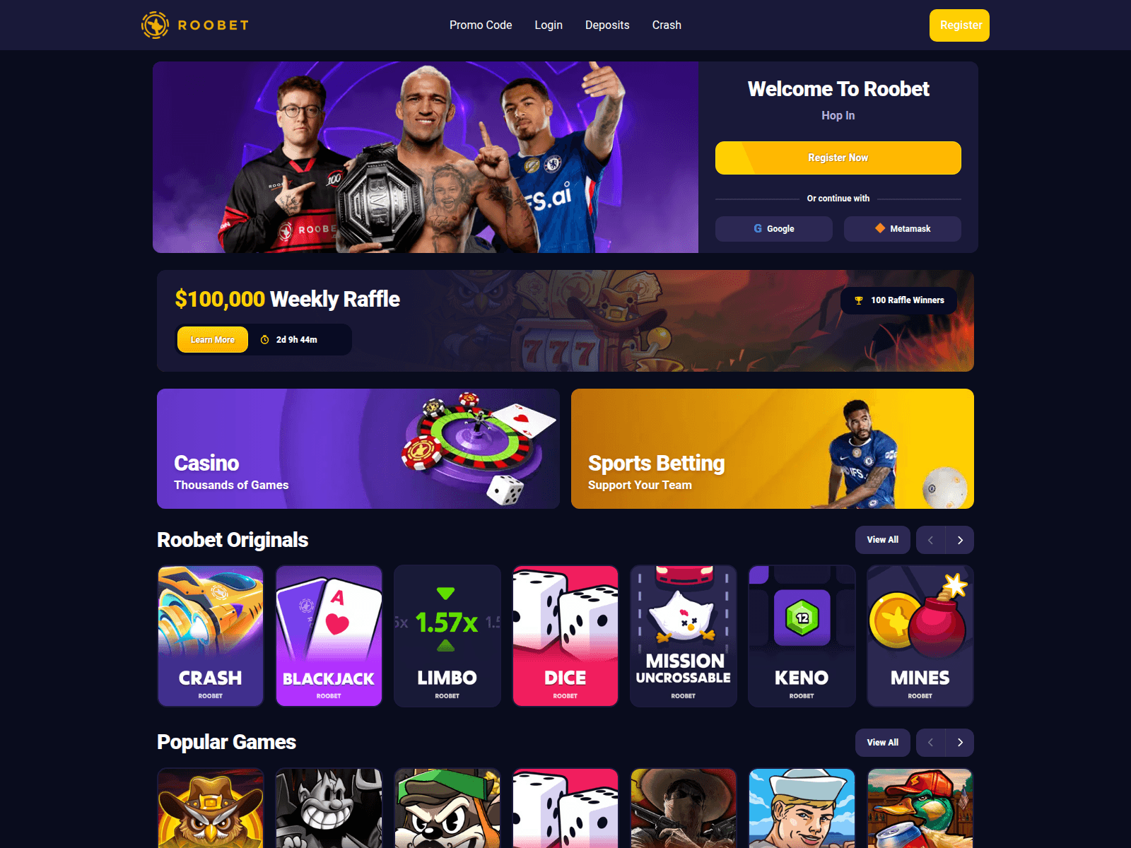 Screenshot of online-casino-roobet.com