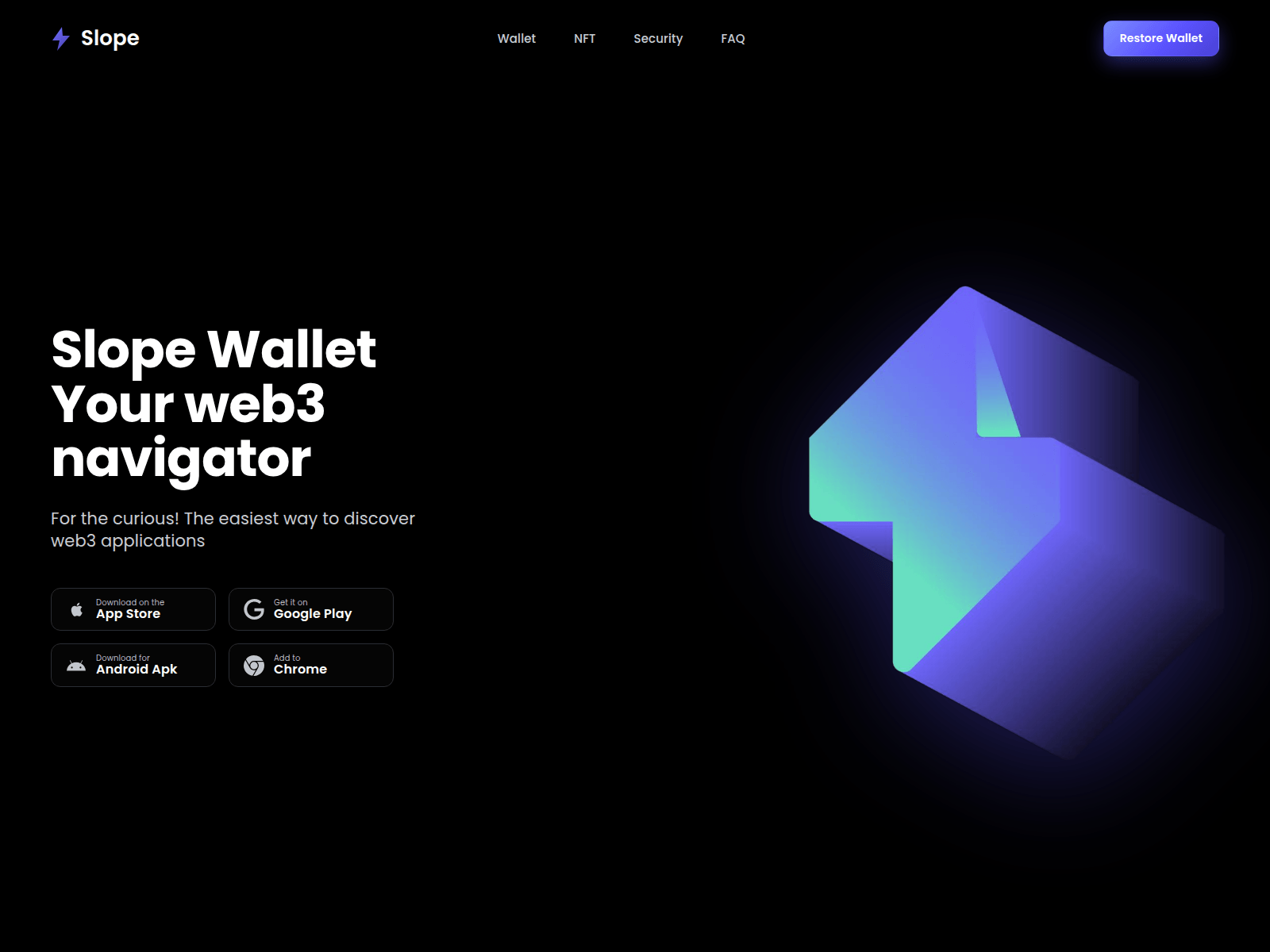 Screenshot of slopewallet.info