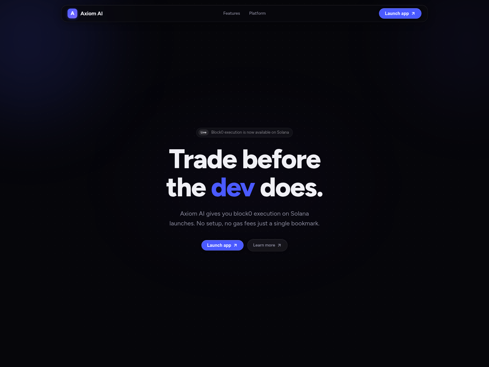 Screenshot of axiomtradeai.cc