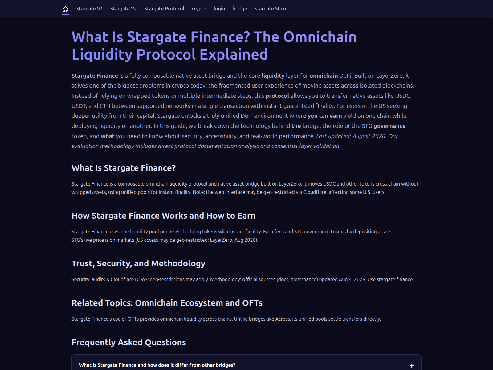 Screenshot of stargate-finance.at