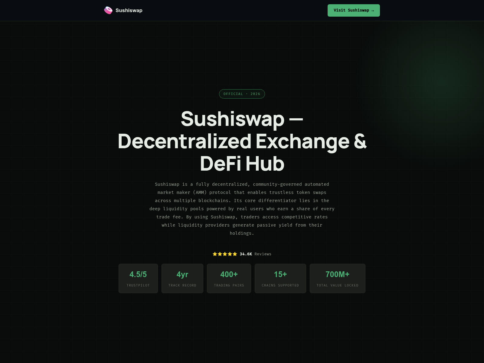 Screenshot of my-sushiswap.com