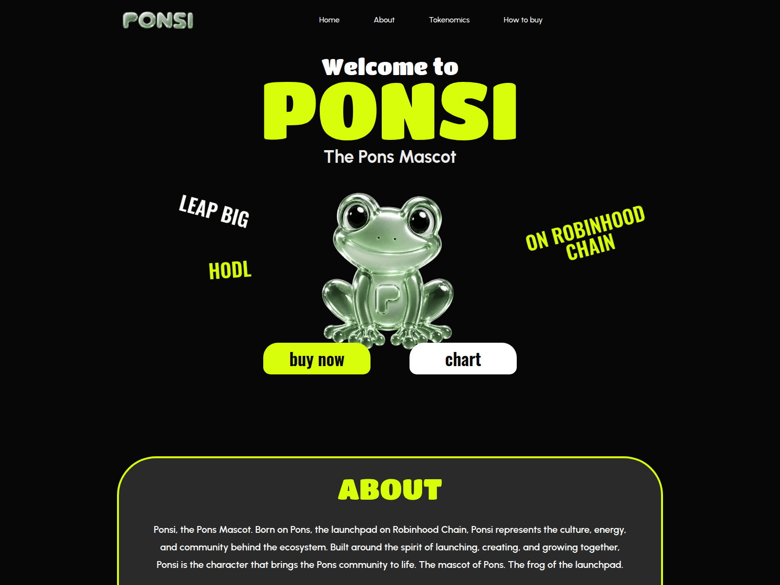 Screenshot of ponsitoken.com