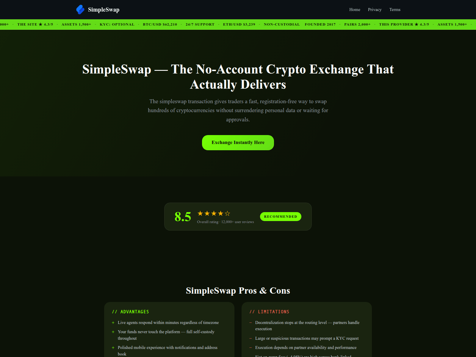 Screenshot of slmplswap.to