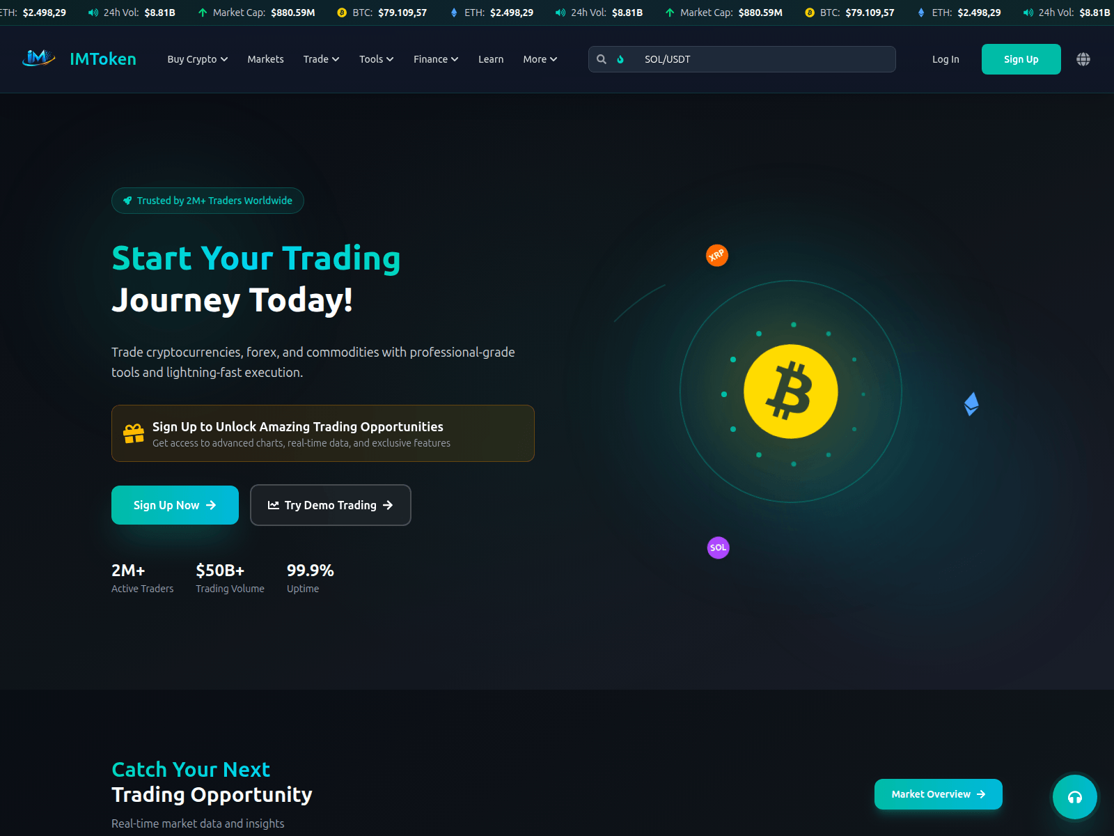 Screenshot of imtok-en.com