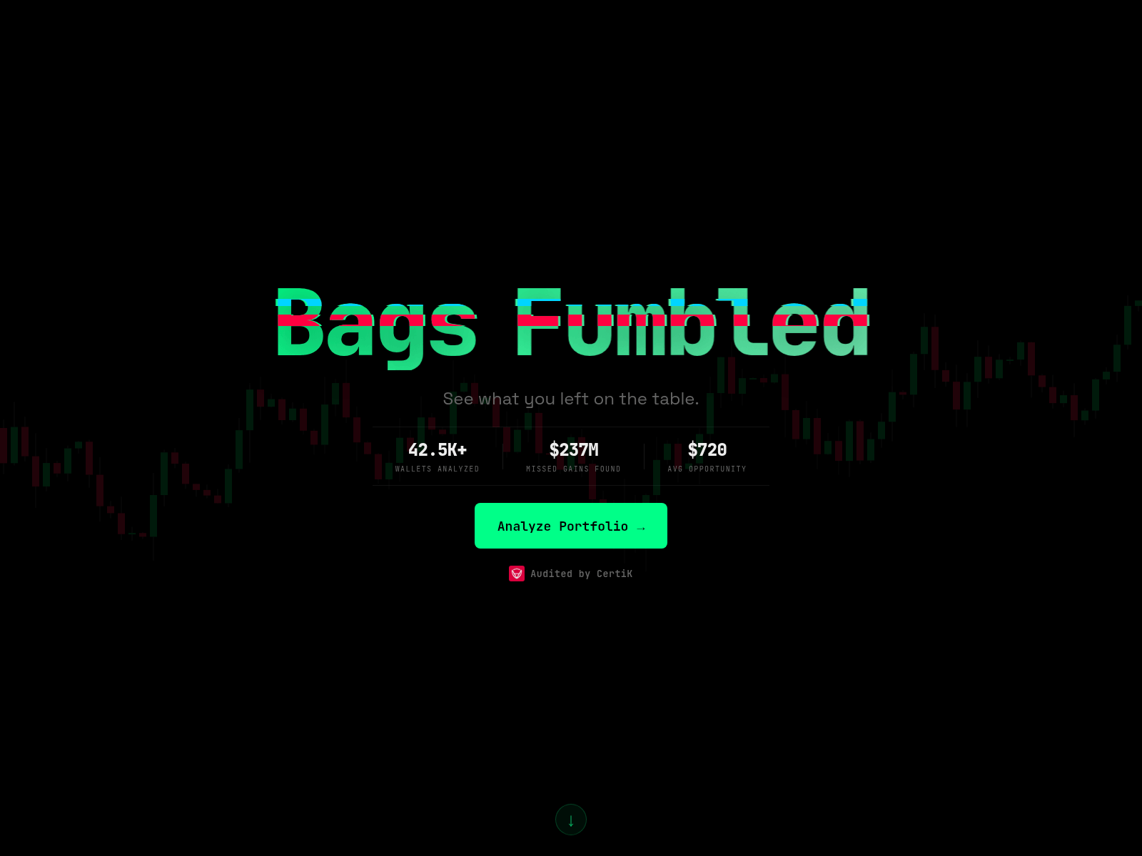 Screenshot of bags-fumbled.com