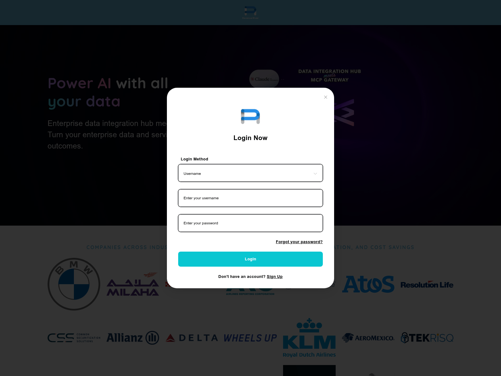 Screenshot of revenueriverwork.com