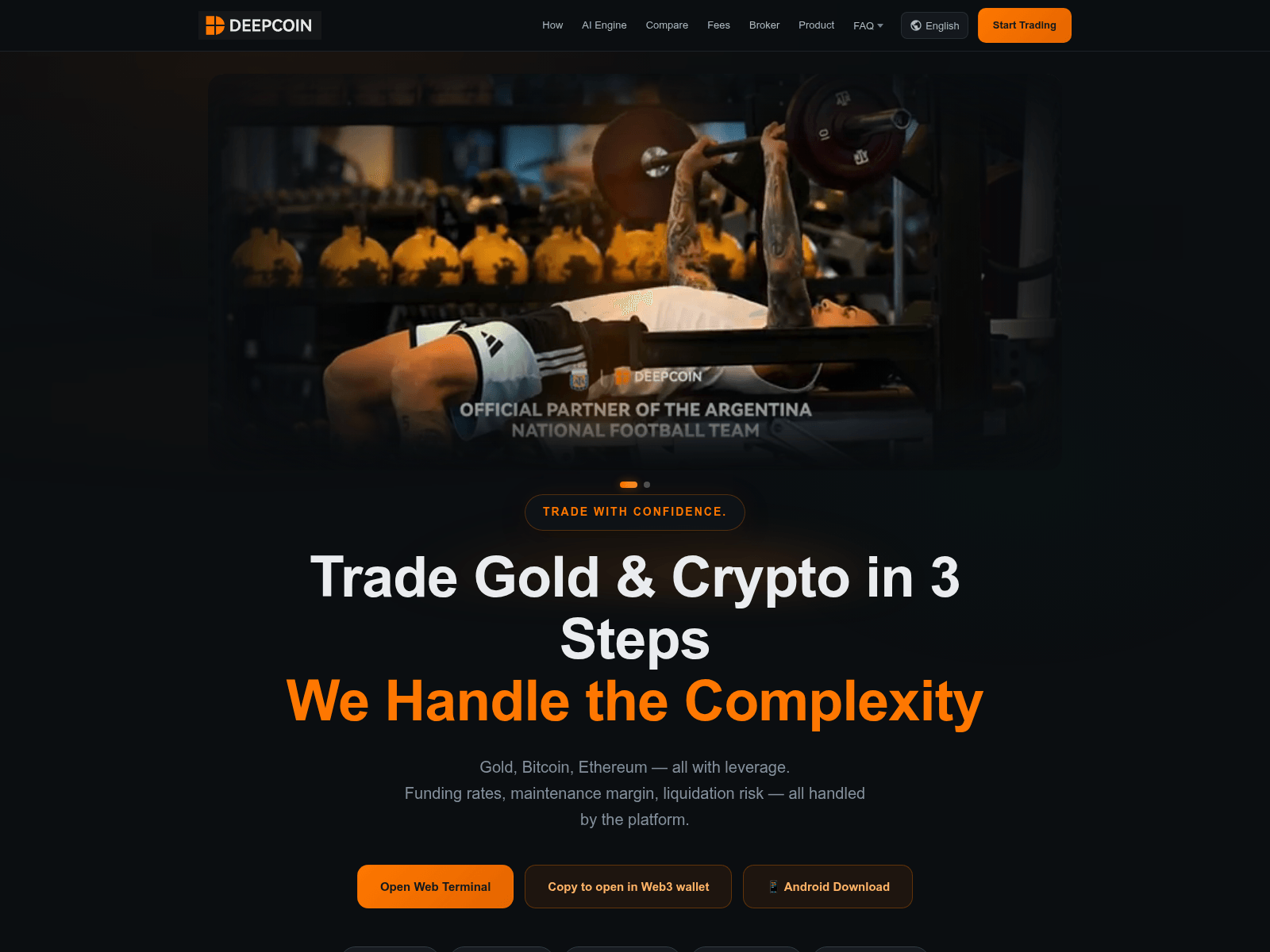 Screenshot of deepcoin.fans