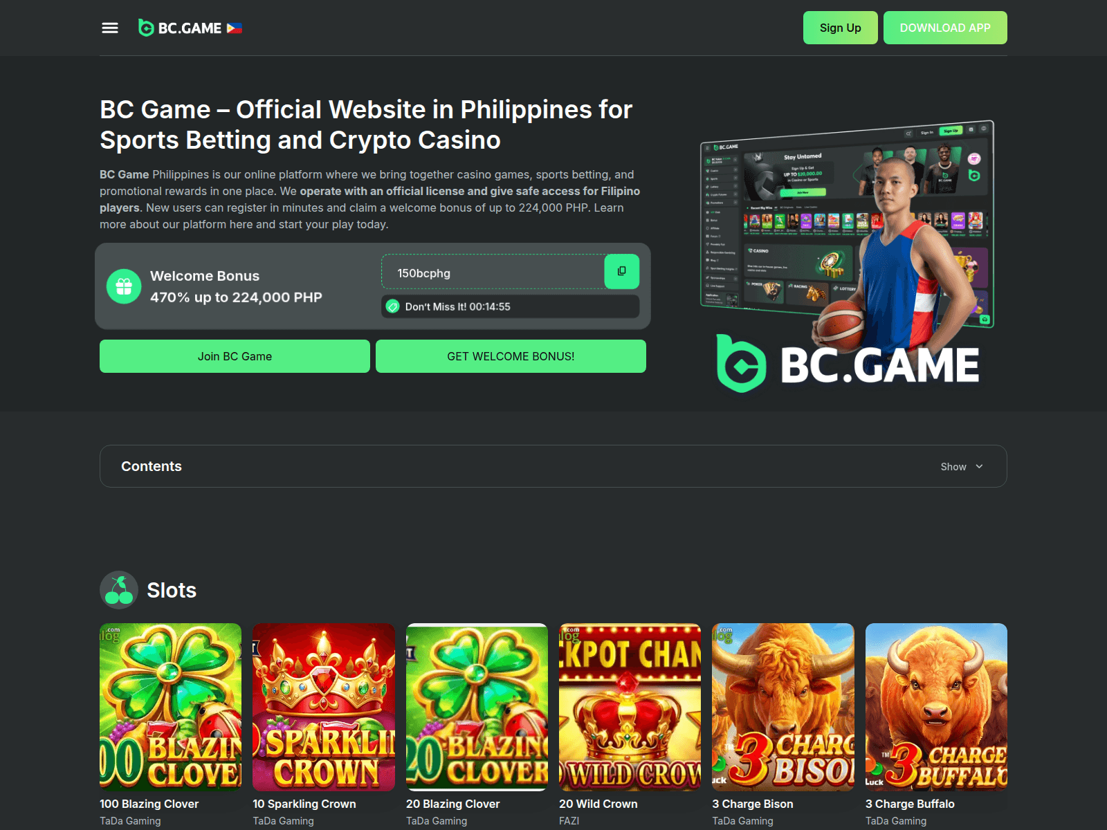 Screenshot of bc-game.net.ph