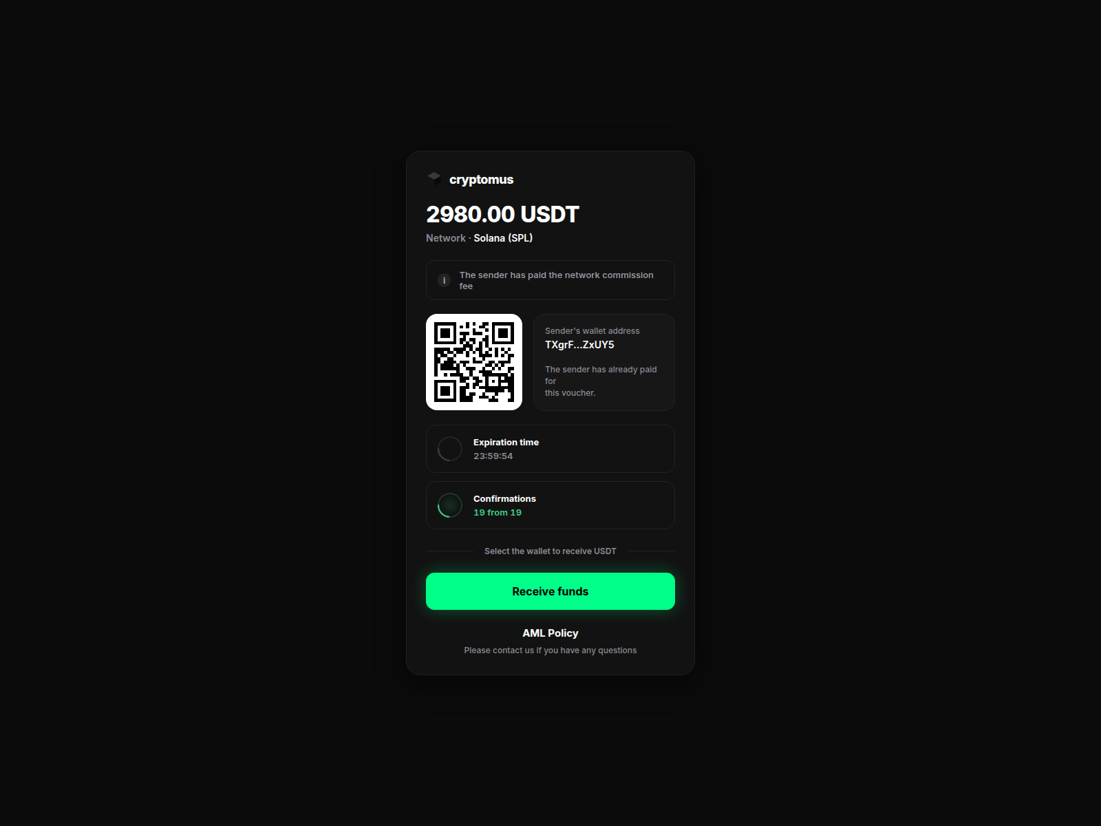 Screenshot of cryptomus.fun