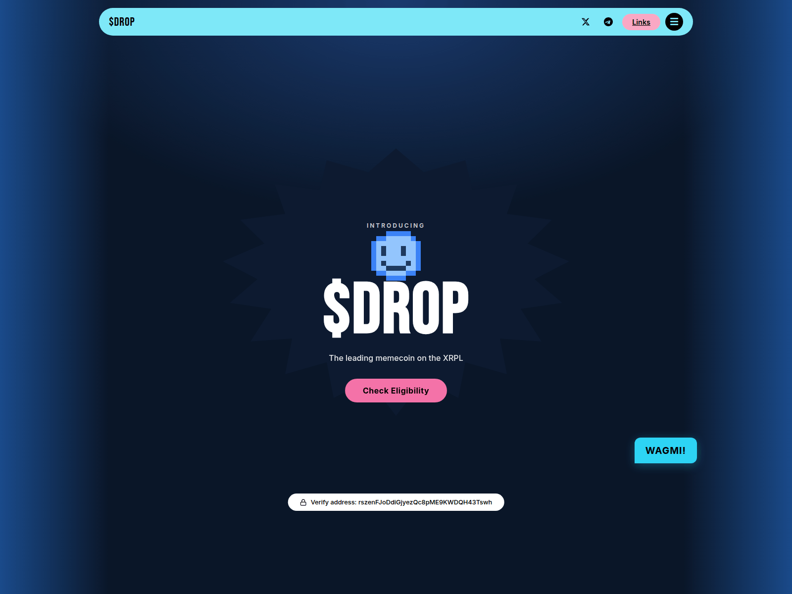Screenshot of drop-xrp.xyz