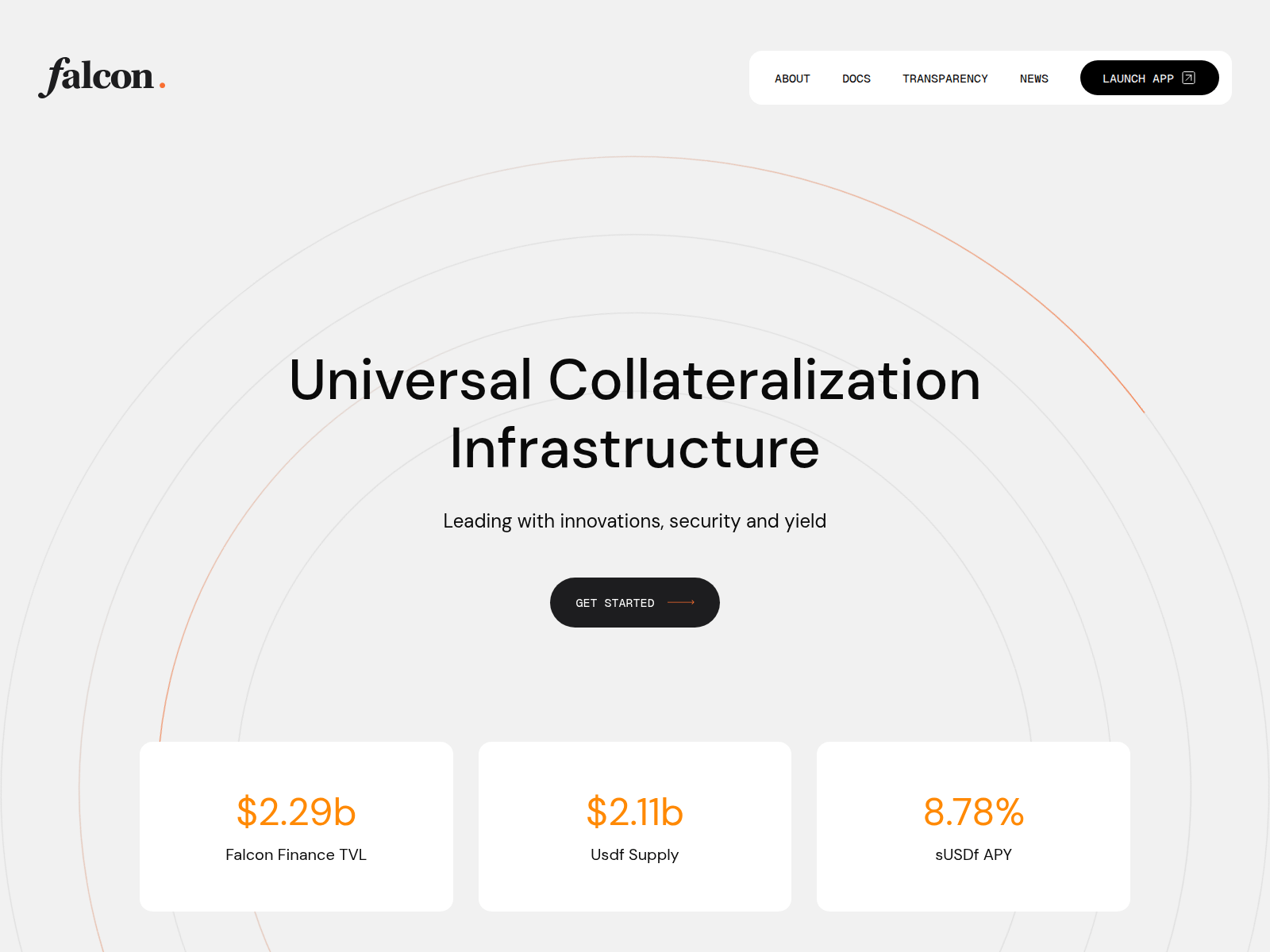Screenshot of falconfin.org