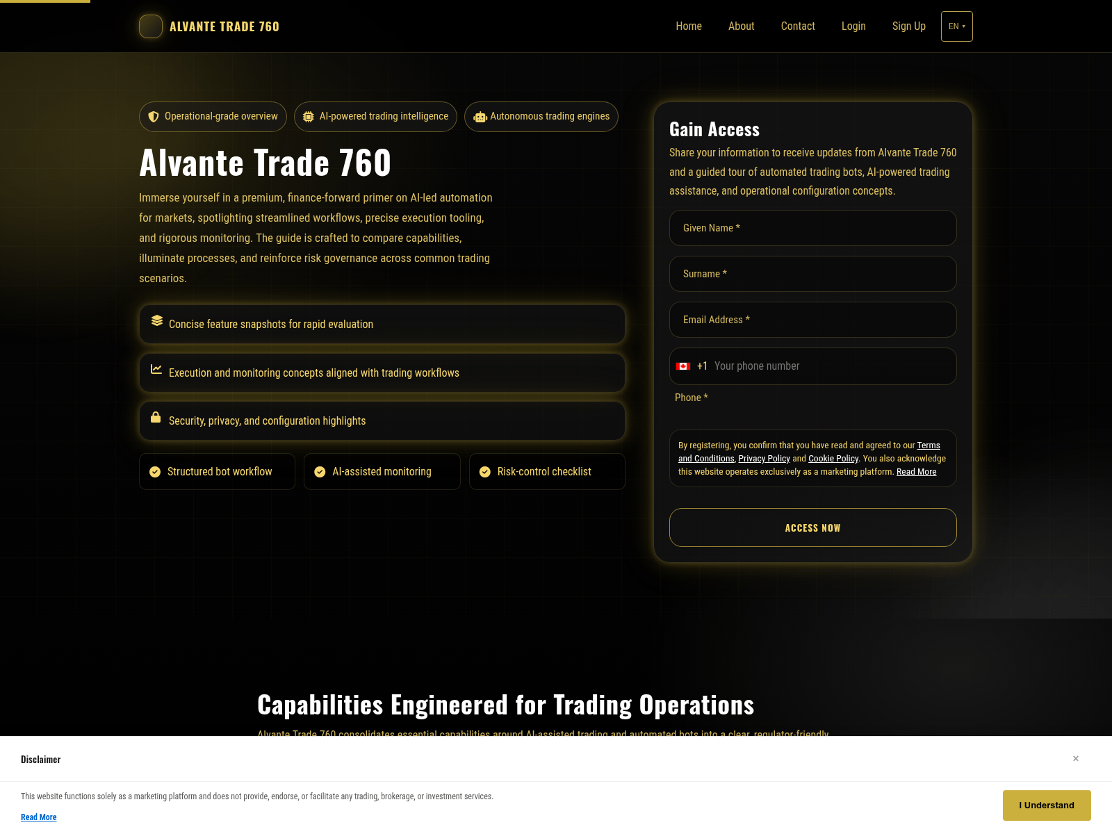 Screenshot of alvantetrade-760.shop