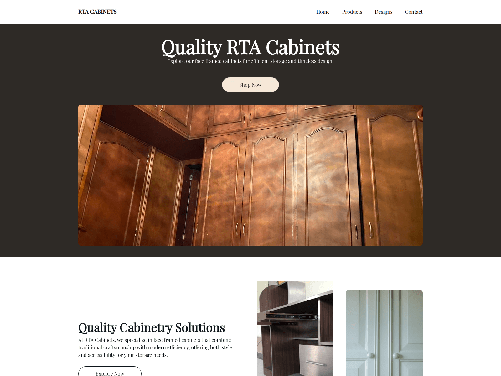 Screenshot of amazoncabinetz.atlazrtacabinets.com