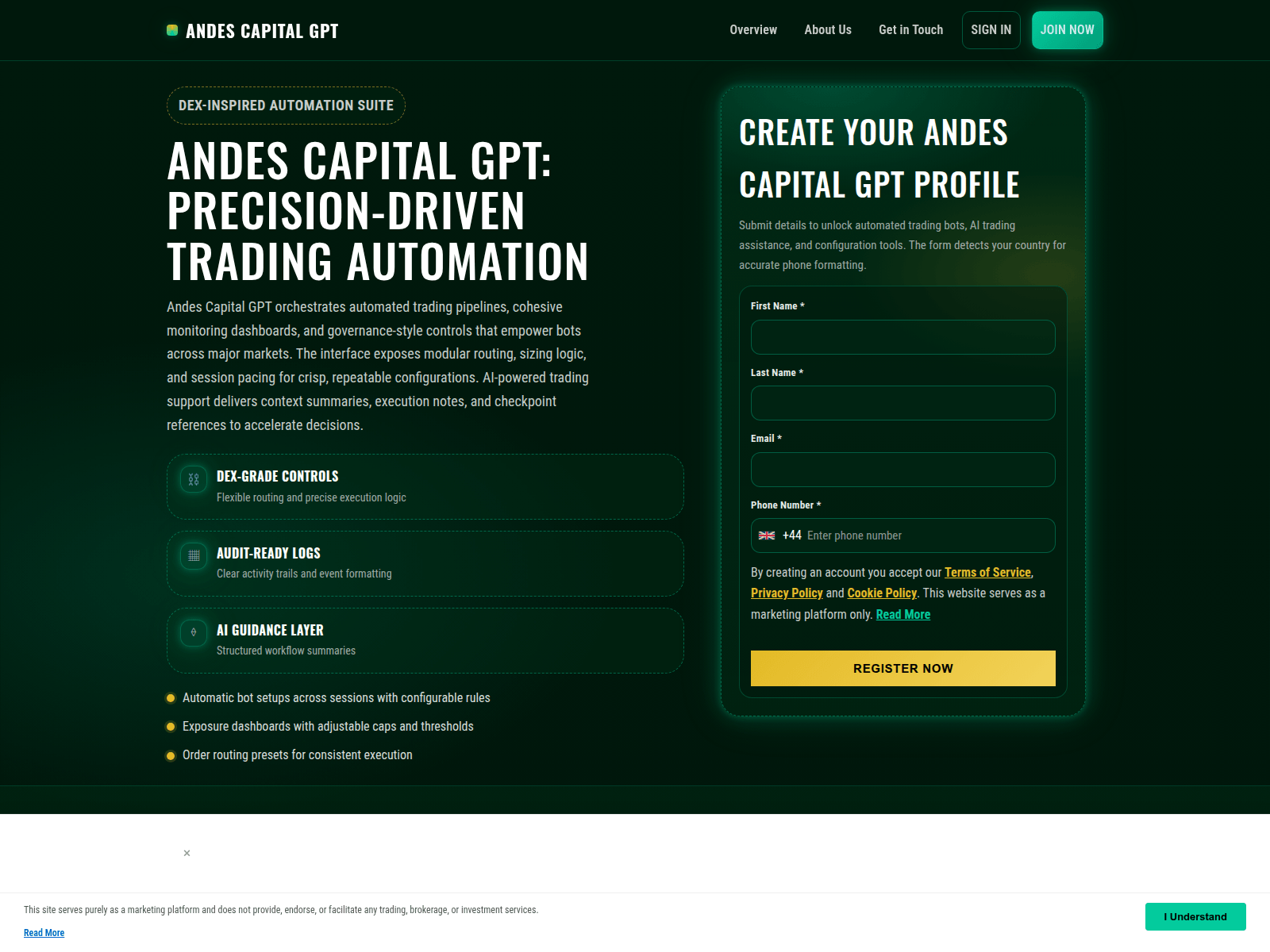 Screenshot of andescapitalgpt-app.digital