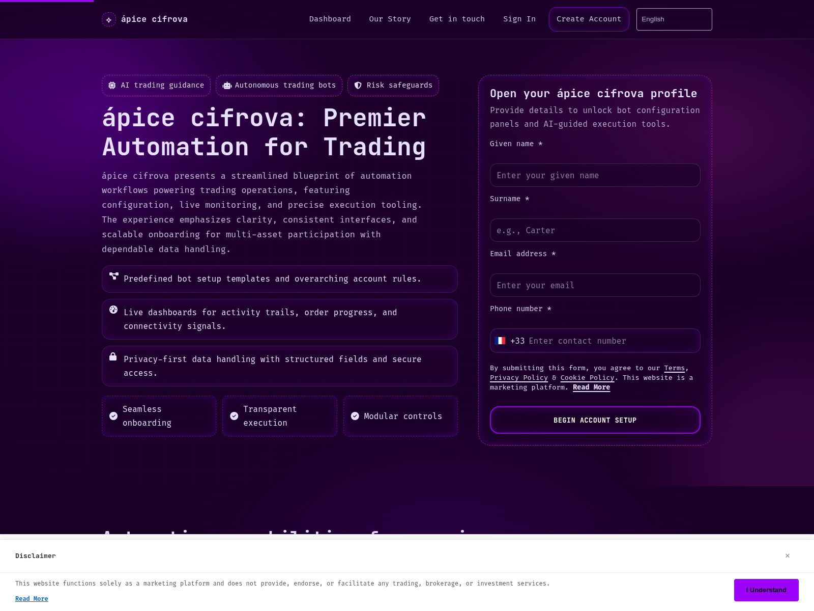 Screenshot of apicecifrova.digital