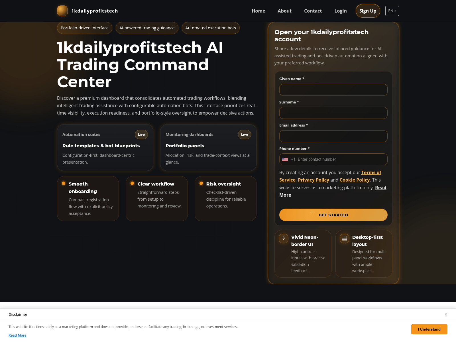 Screenshot of arbiquant-pro.com