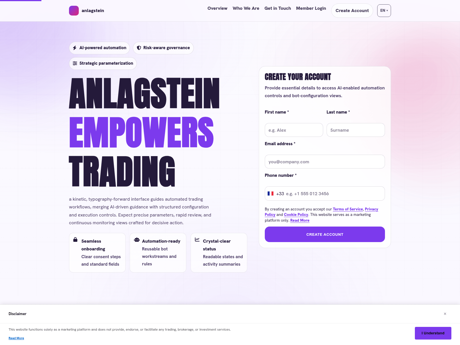 Screenshot of anlagstein.digital
