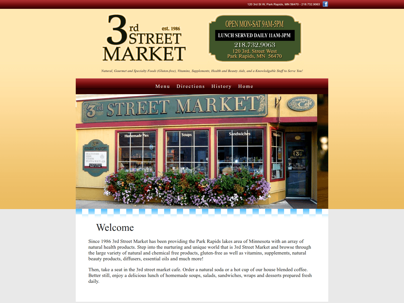Screenshot von 3rdstreetmarket.com