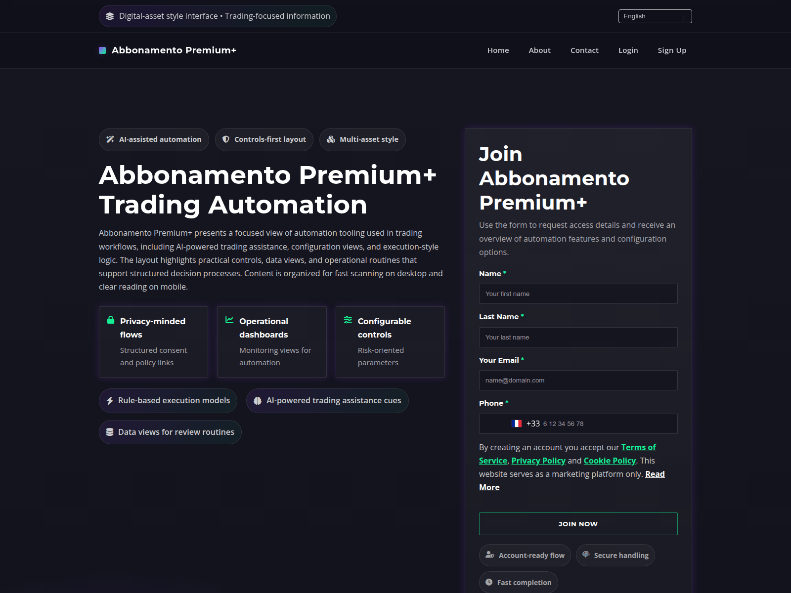 Screenshot of abbonamentopremium.com
