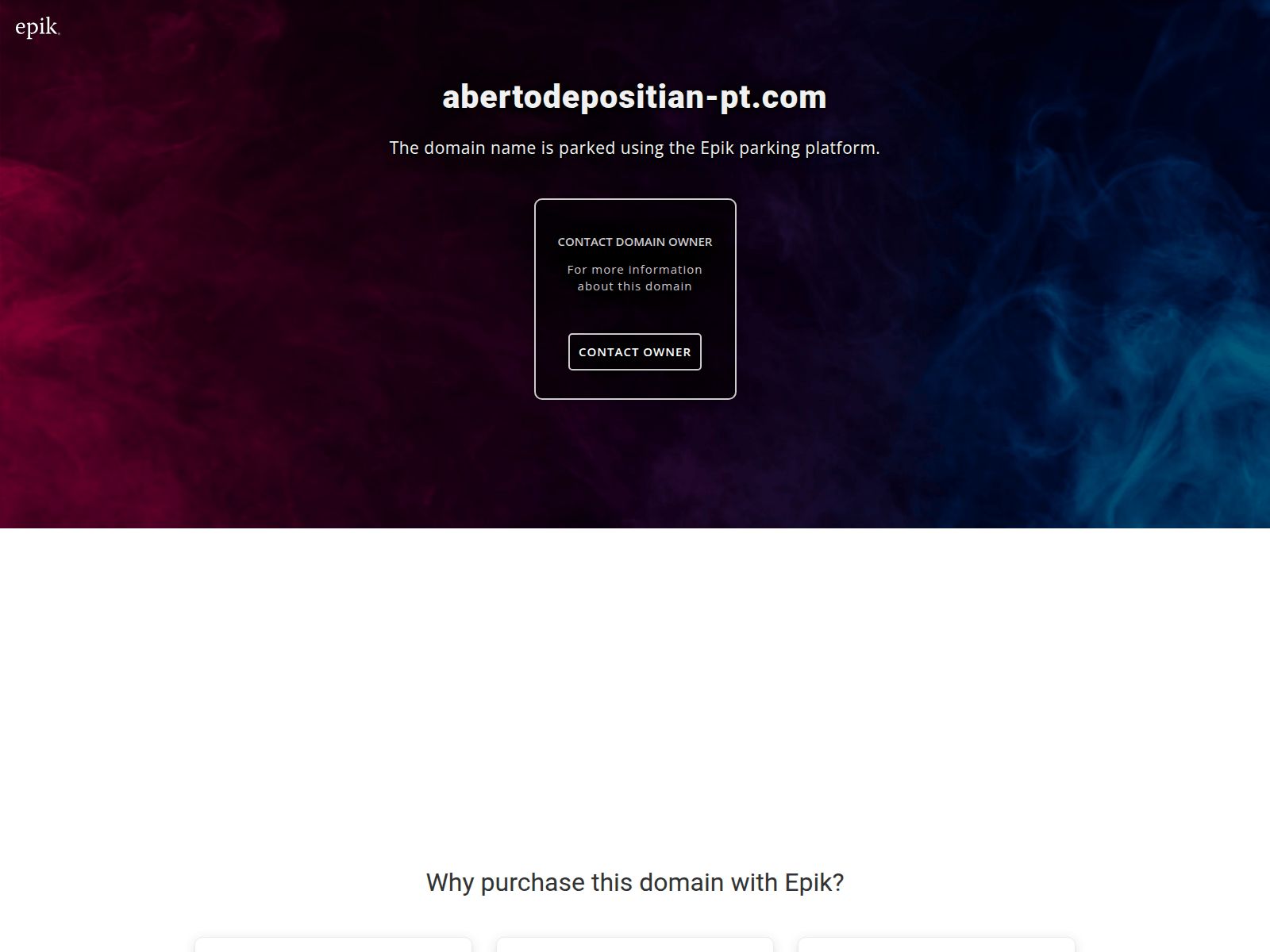 Screenshot of abertodepositian-pt.com