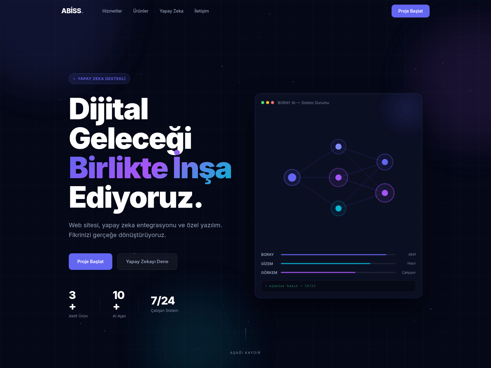 Screenshot of abissbilisim.com