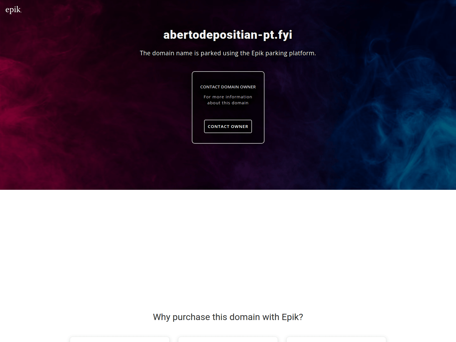 Screenshot of abertodepositian-pt.fyi