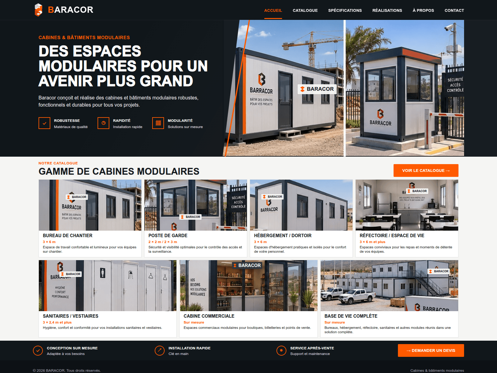 Screenshot of baracor-dz.com