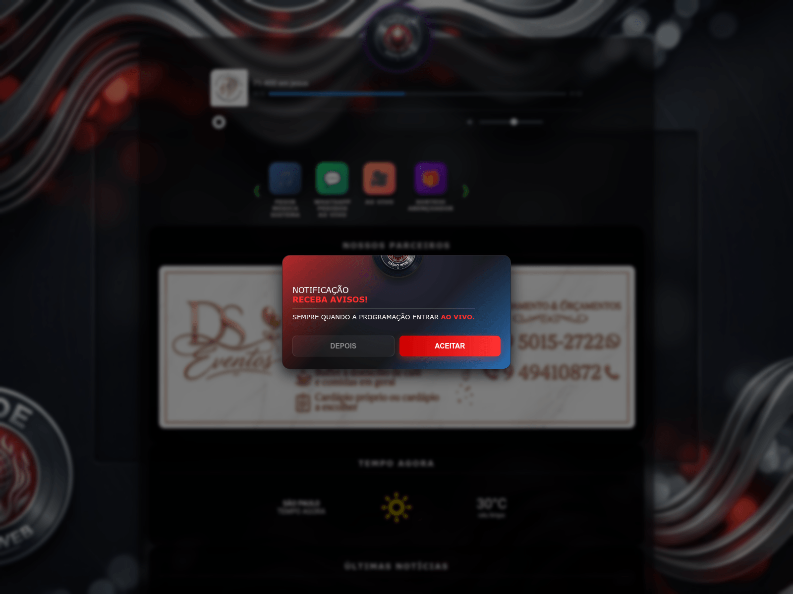 Screenshot of radioimide.com.br
