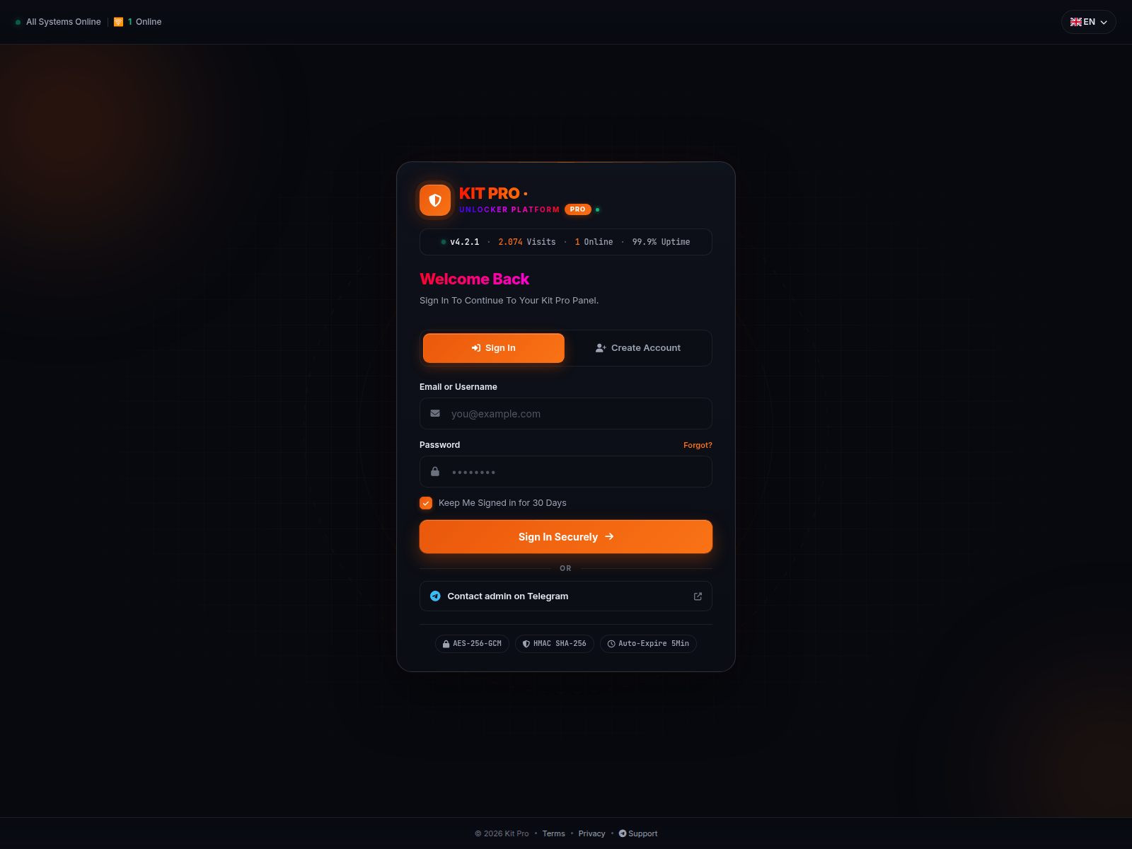 的截图 kit-pro-bot.click