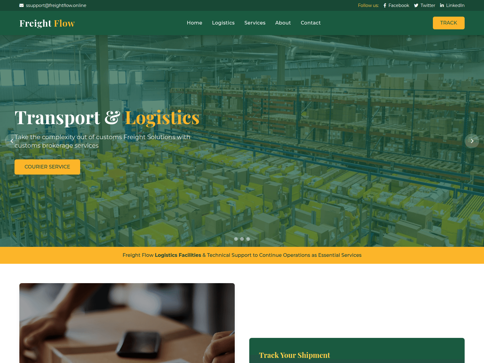 Screenshot of freightsecflow.icu