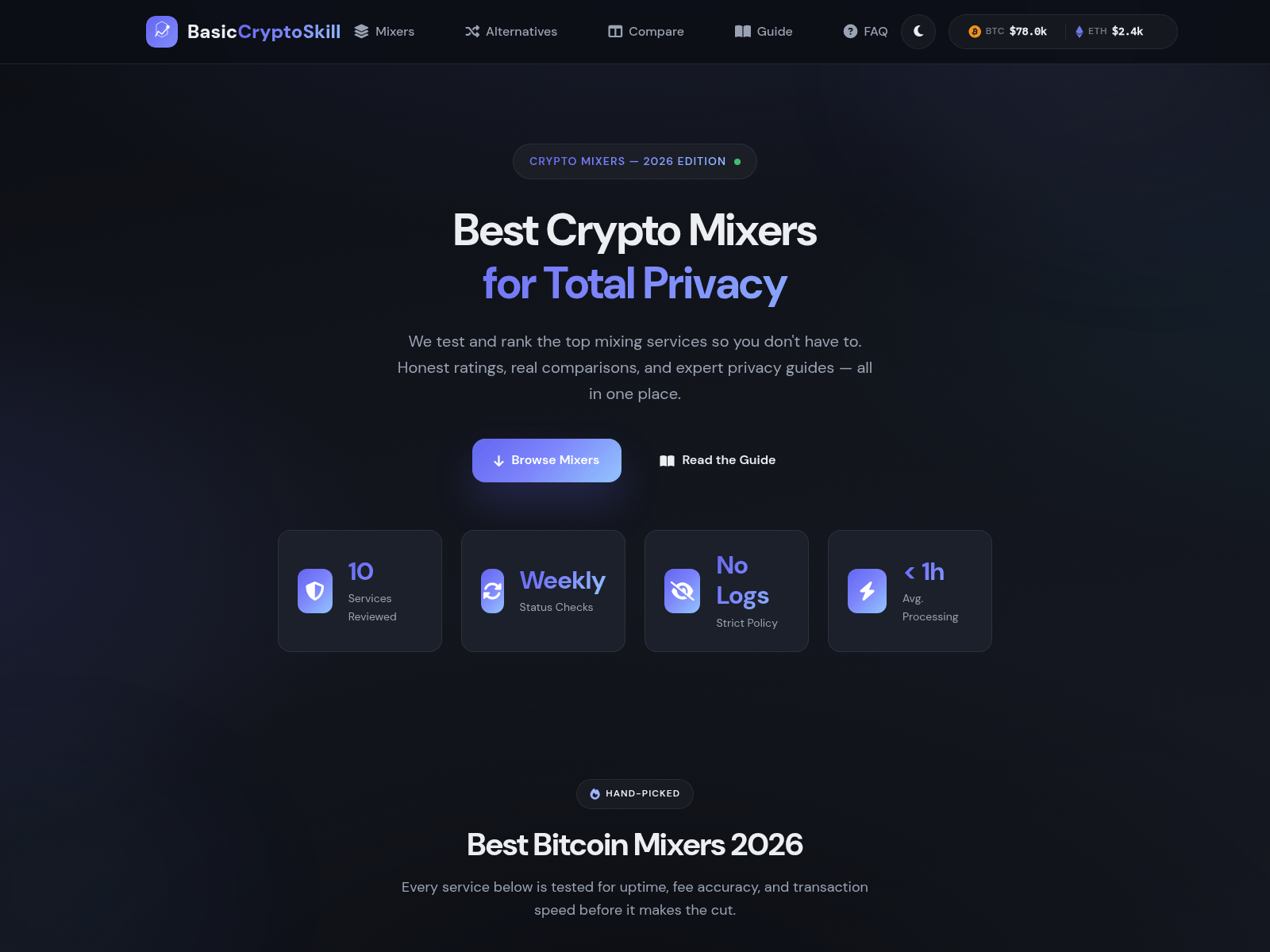 Screenshot of basiccryptoskill.com
