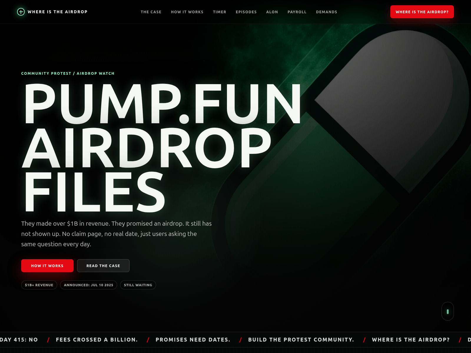 Screenshot of pump-tracker.pages.dev