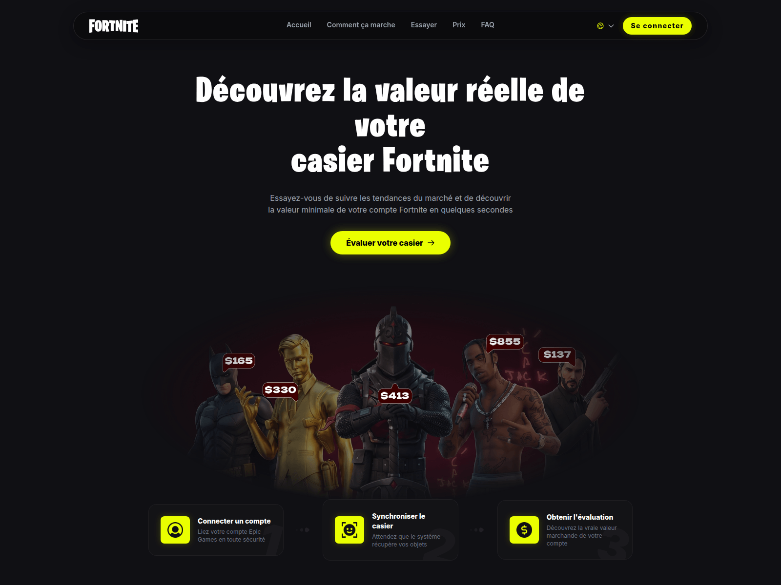 Screenshot of fnlockprice.com