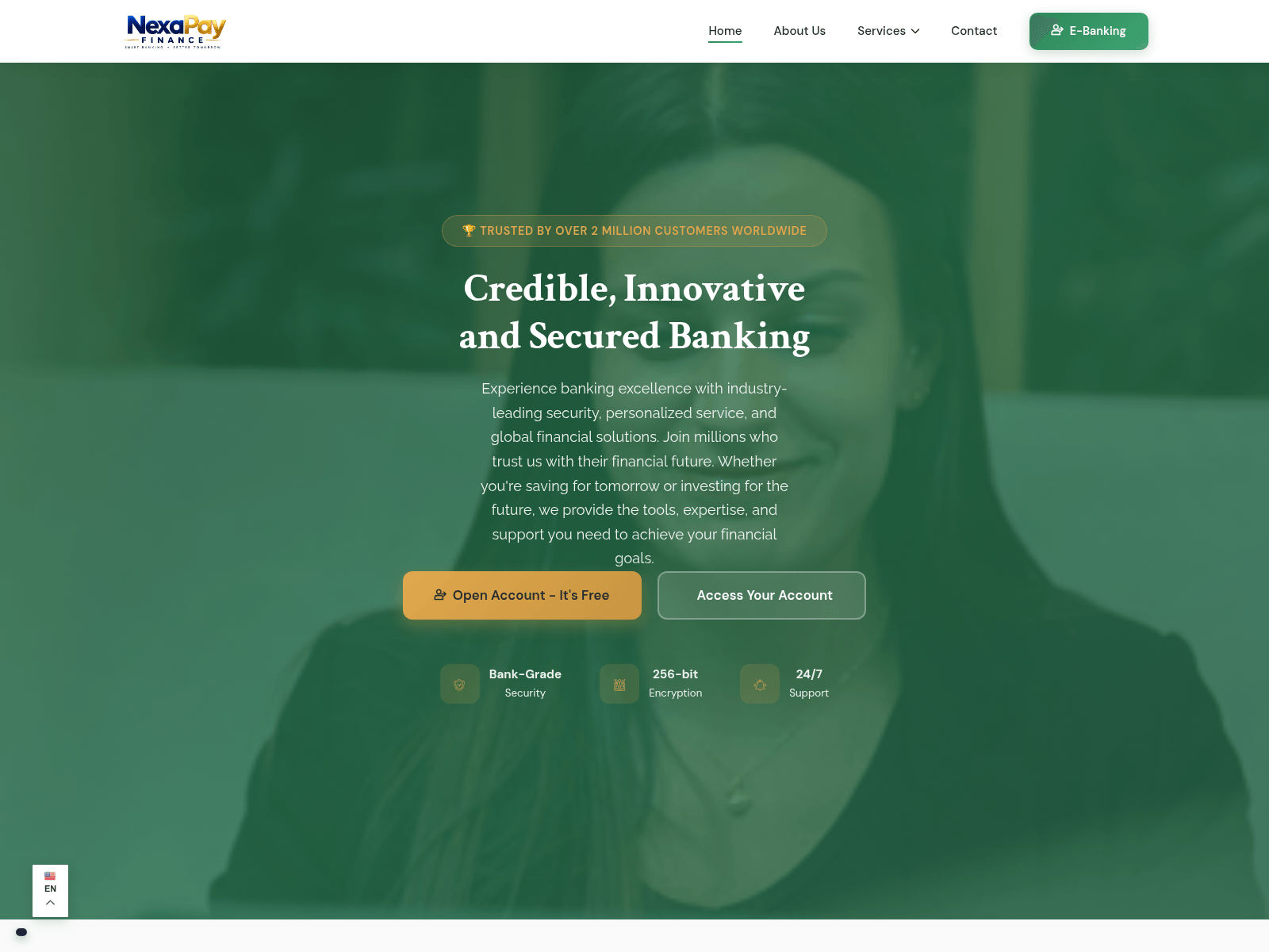 Screenshot of nexapayfinance.com