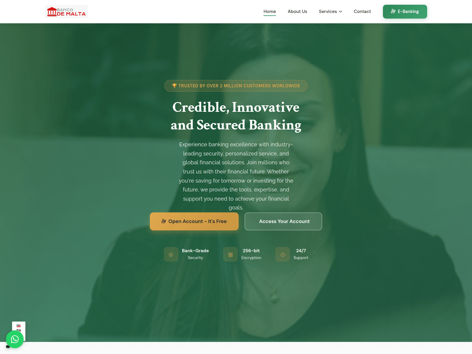 Screenshot of bancodemalta.com