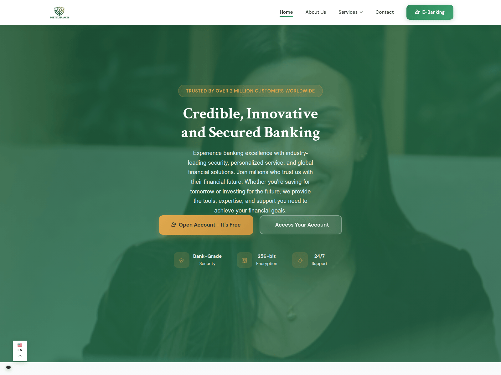 Ảnh chụp màn hình của vortexfinances.com