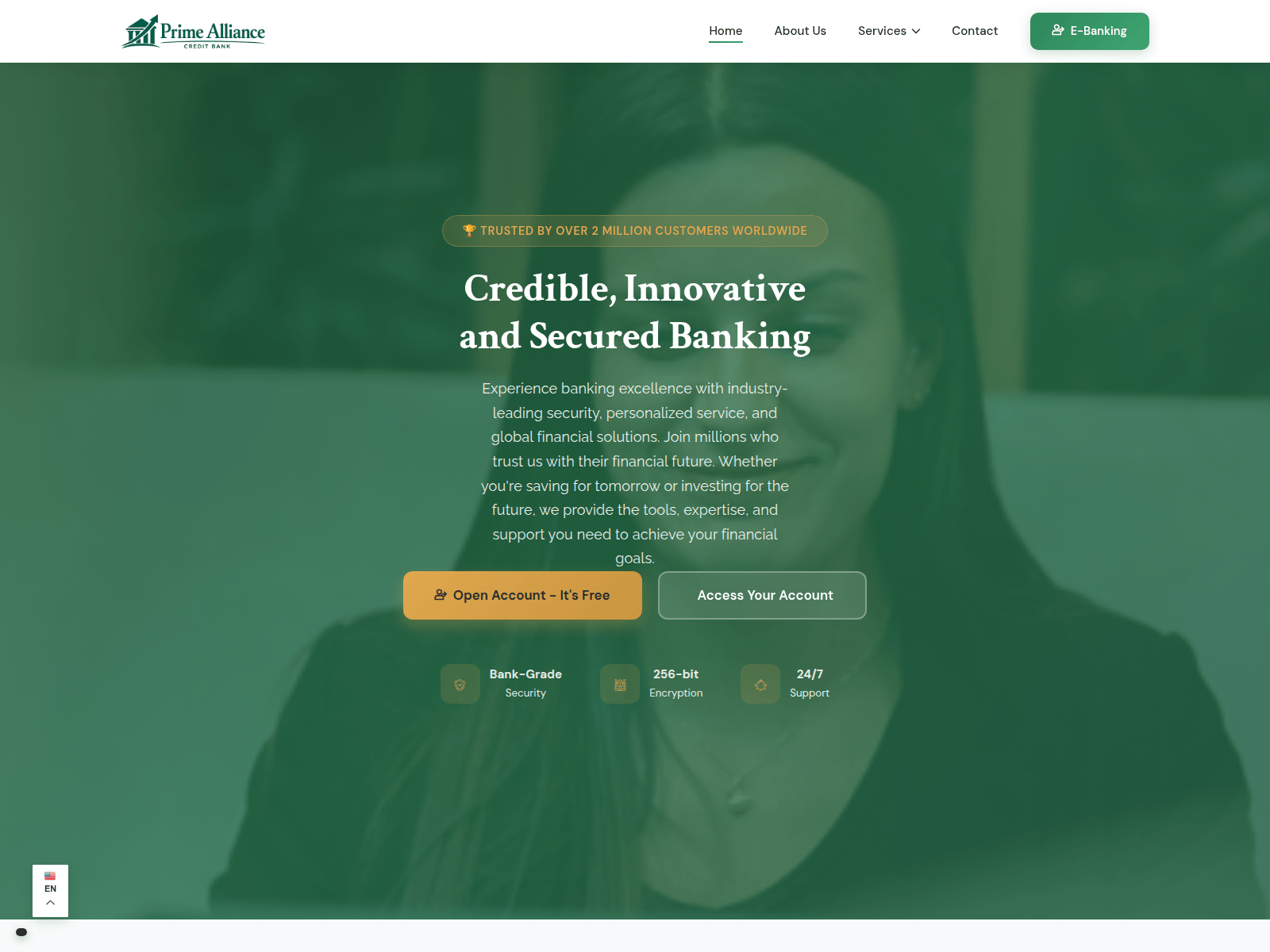 Screenshot of primealliancecredit.com