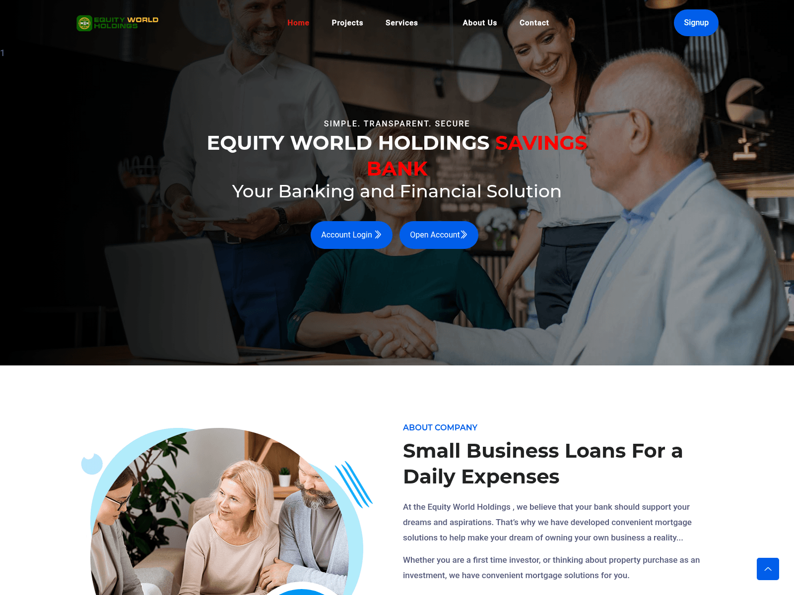 Screenshot of winnersbank.online