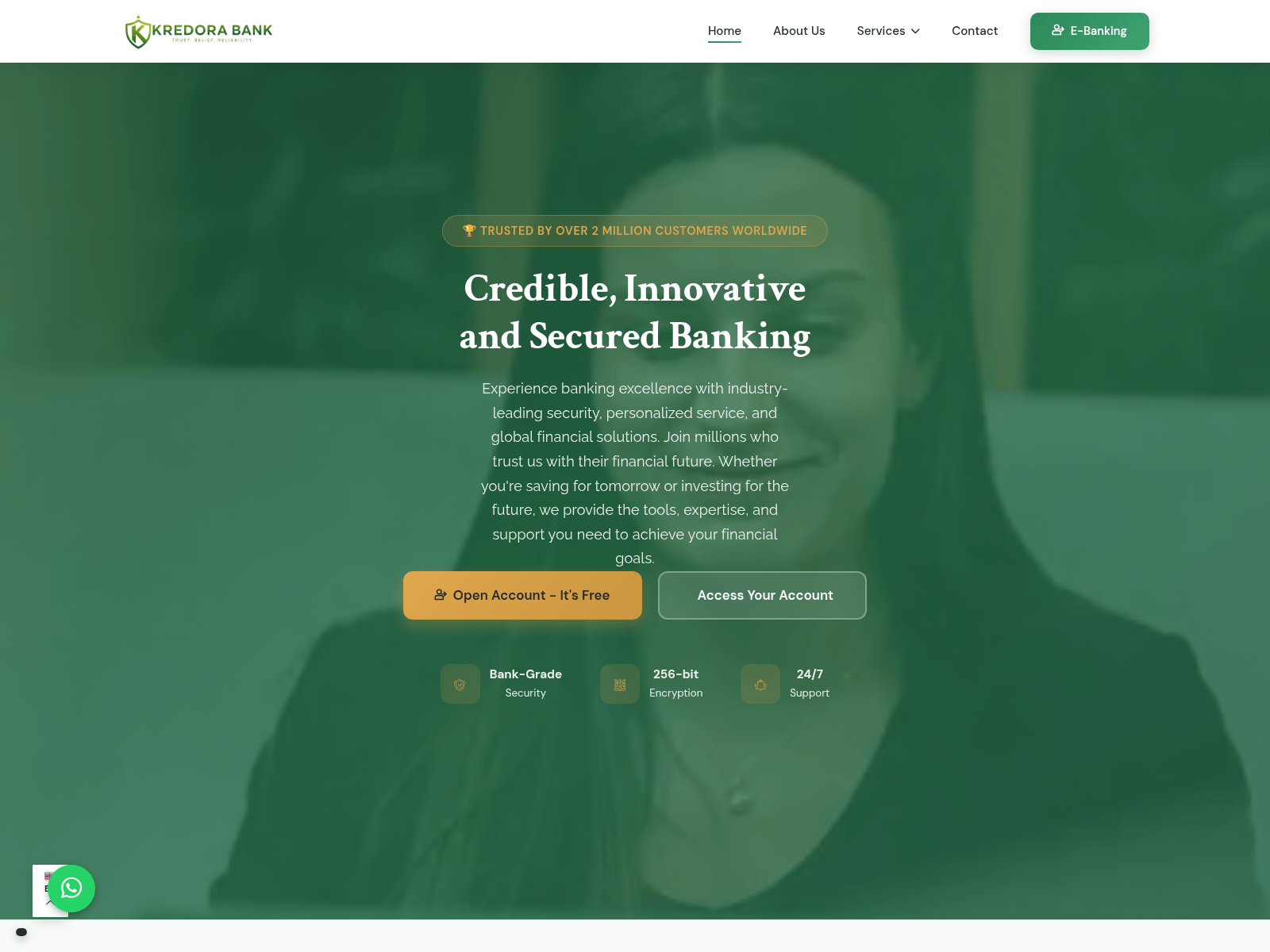 Screenshot of kredorabank.org