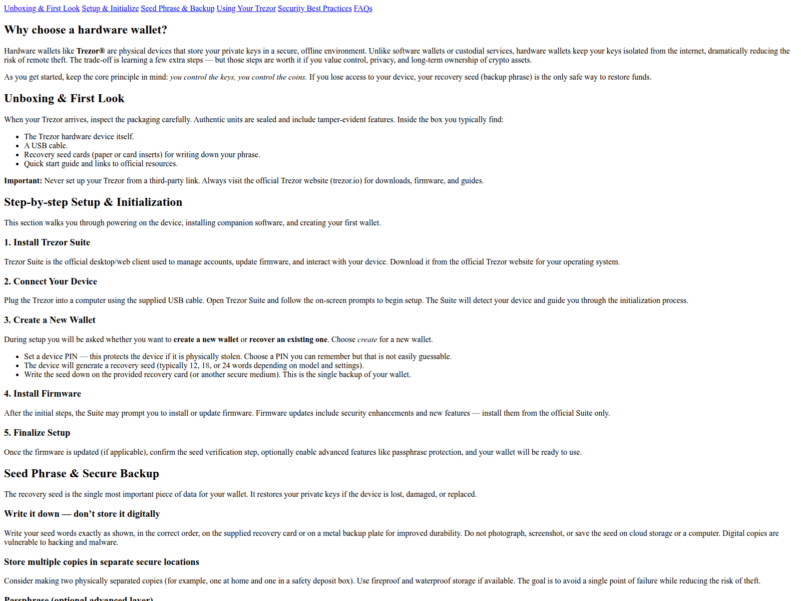 Screenshot of access-trezrwalite-en.pages.dev