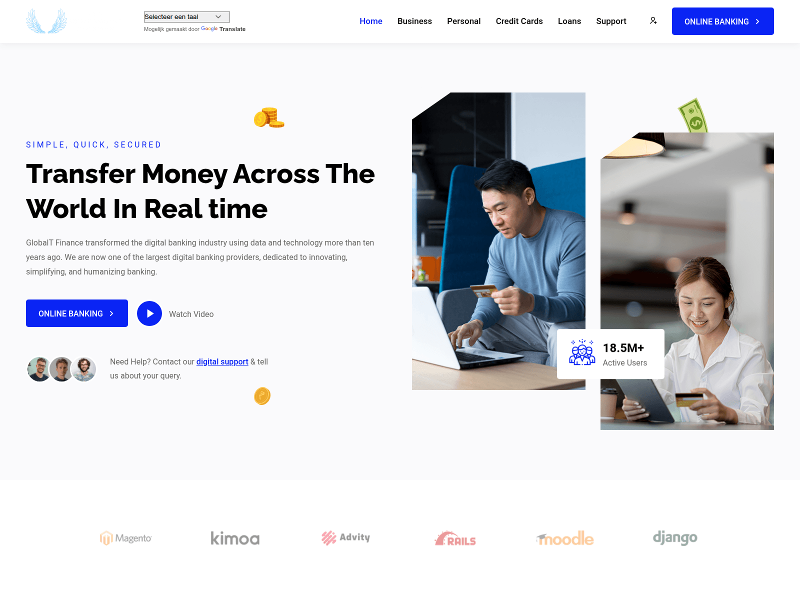 Screenshot of globaltrust-finance.com