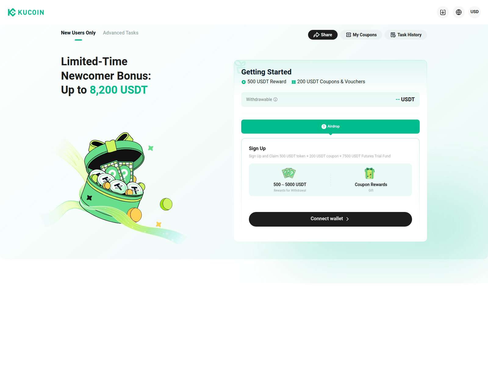 Screenshot of rewards-kucoin.pages.dev
