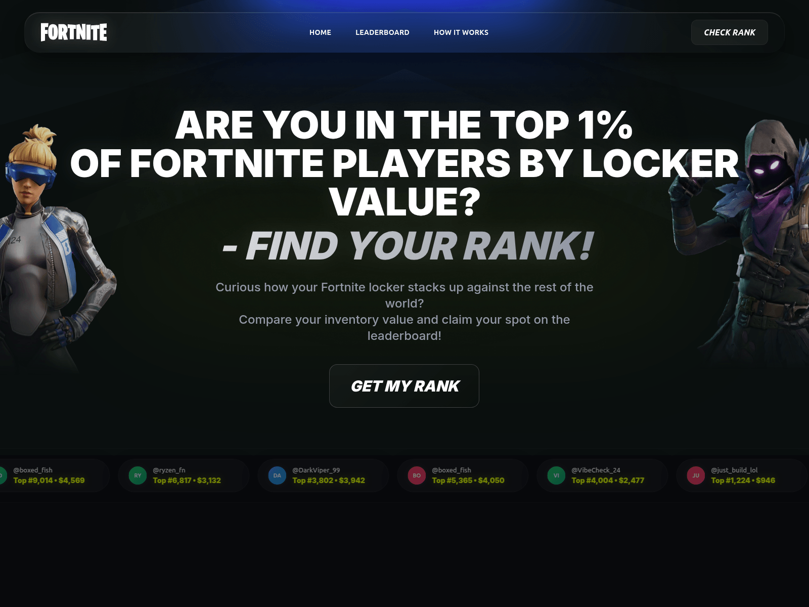 Screenshot of fnquant.one