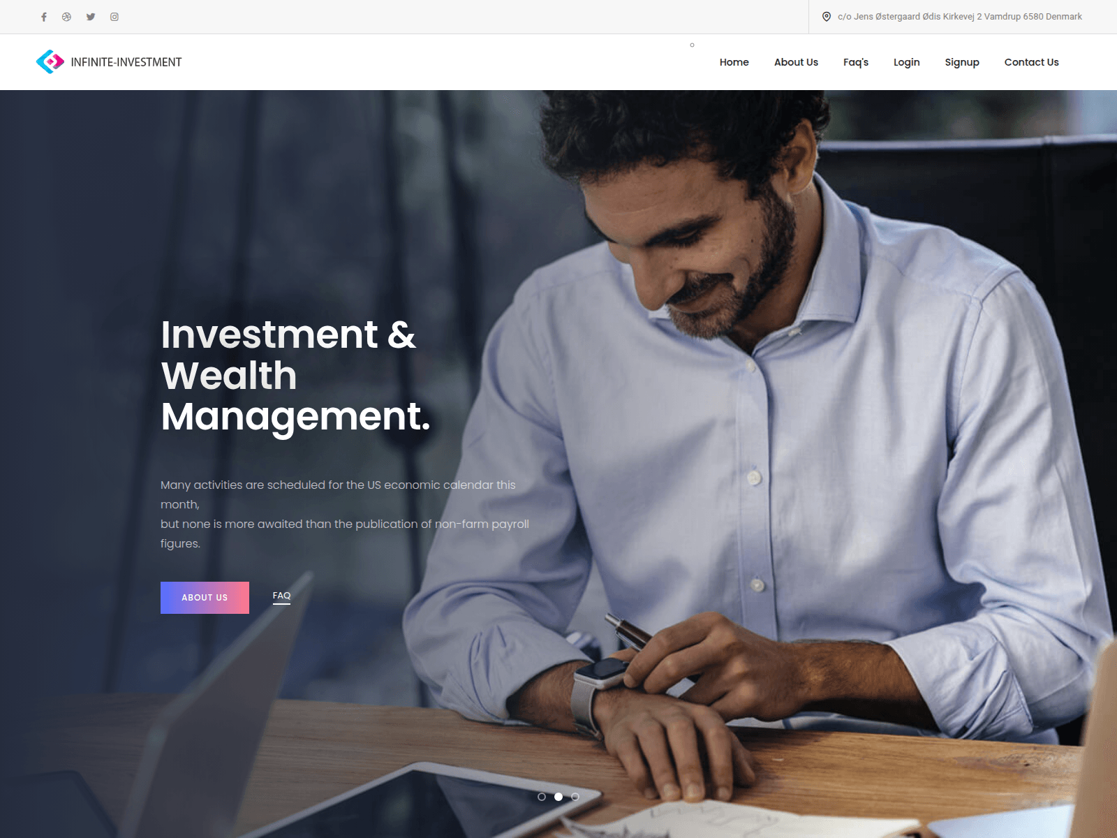 Screenshot of infinite-investment.net