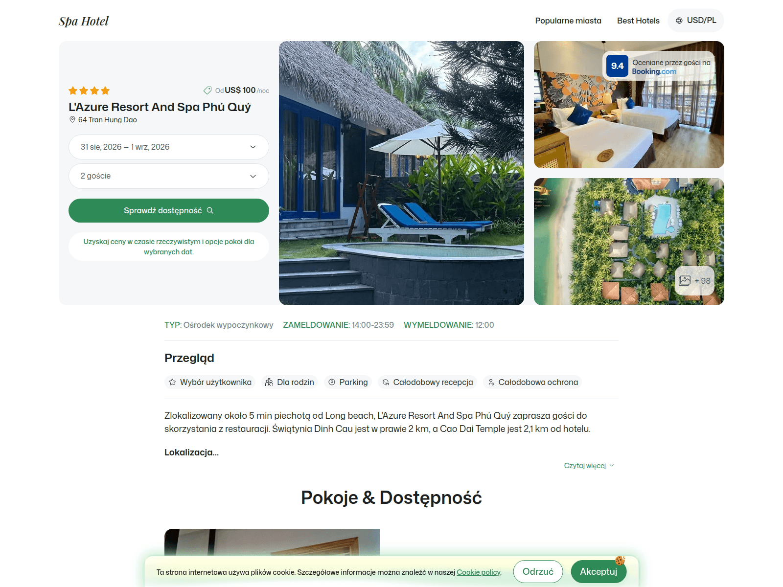 [Ekran görüntüsü] lazure.spahotel.guru