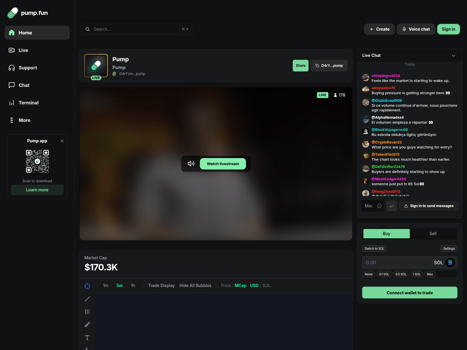 Screenshot of pumpsolstreams.click